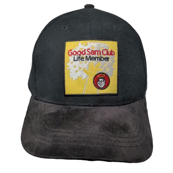 Good Sam Club Men's Slideback Hat Black Size OSFA Embroidered Life Member Logo - Picture 1 of 8